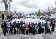 제107주년 3.1절 기념 대형태극기 게양식